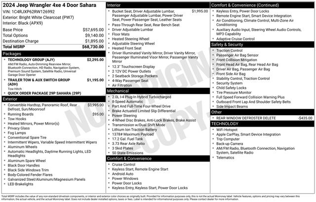 jeep wrangler 4xe 2024 1C4RJXP62RW126992 image jeep wrangler 4xe 2024 1C4RJXP62RW126992 image